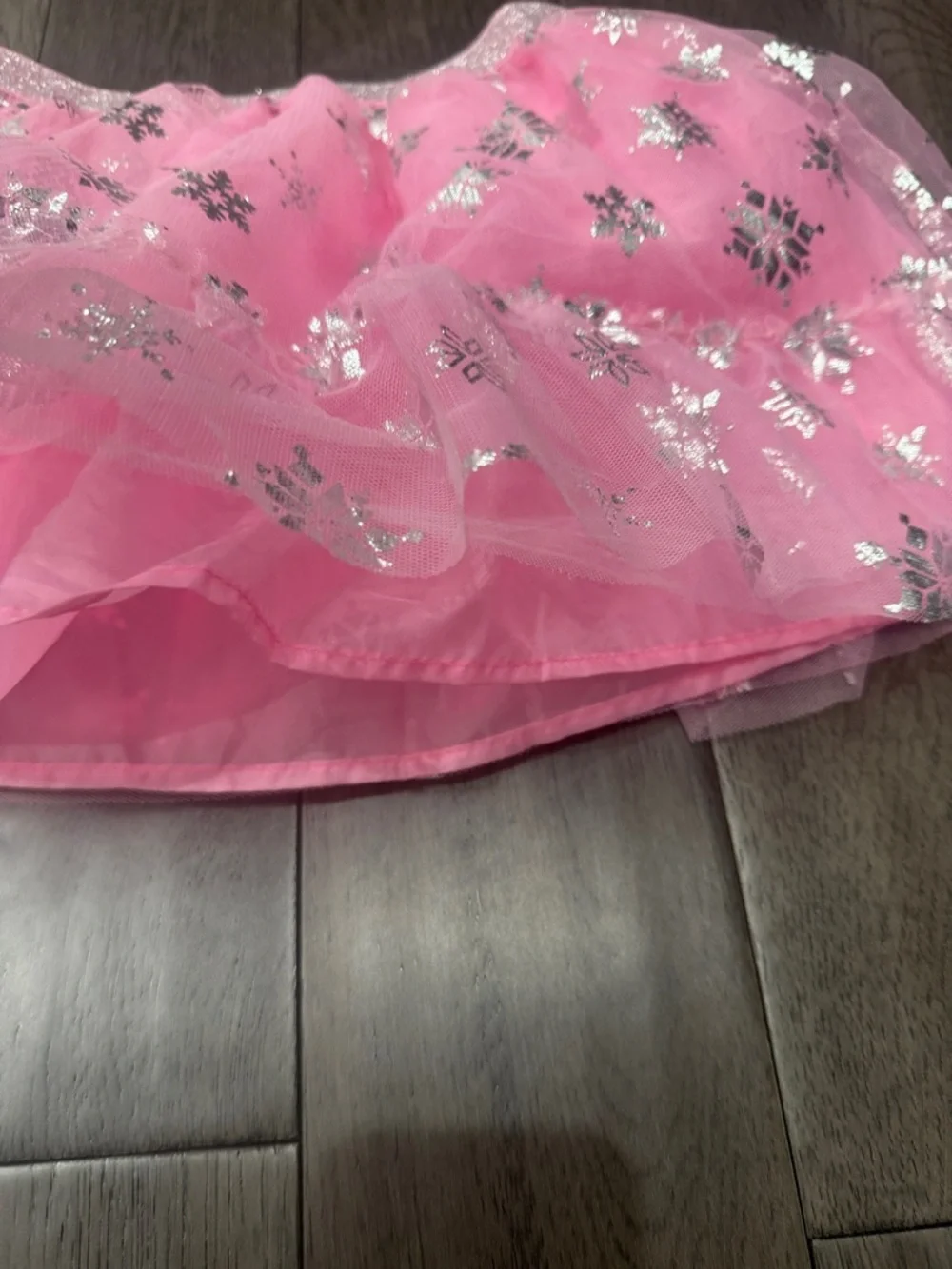 Cynthia rowley Pink Tulle Skirt with Silver Star Accents